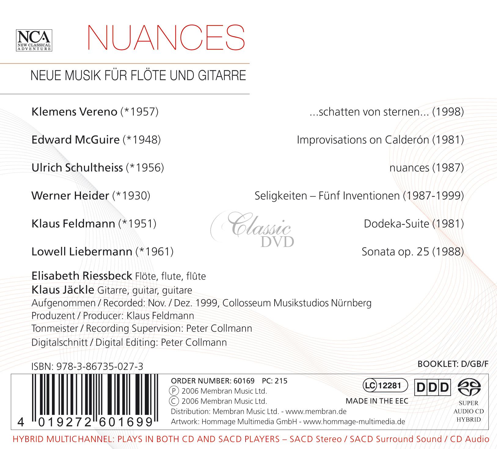 Nuances - Music For Flute and Guitar (SACD)