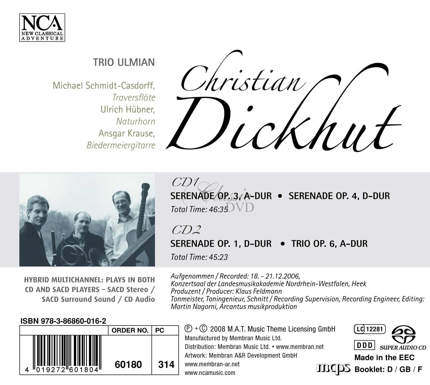 Christian Dickhut - Serenades and Trio (2SACD)