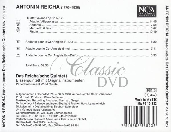 Antonin Reicha - Quintet (CD)
