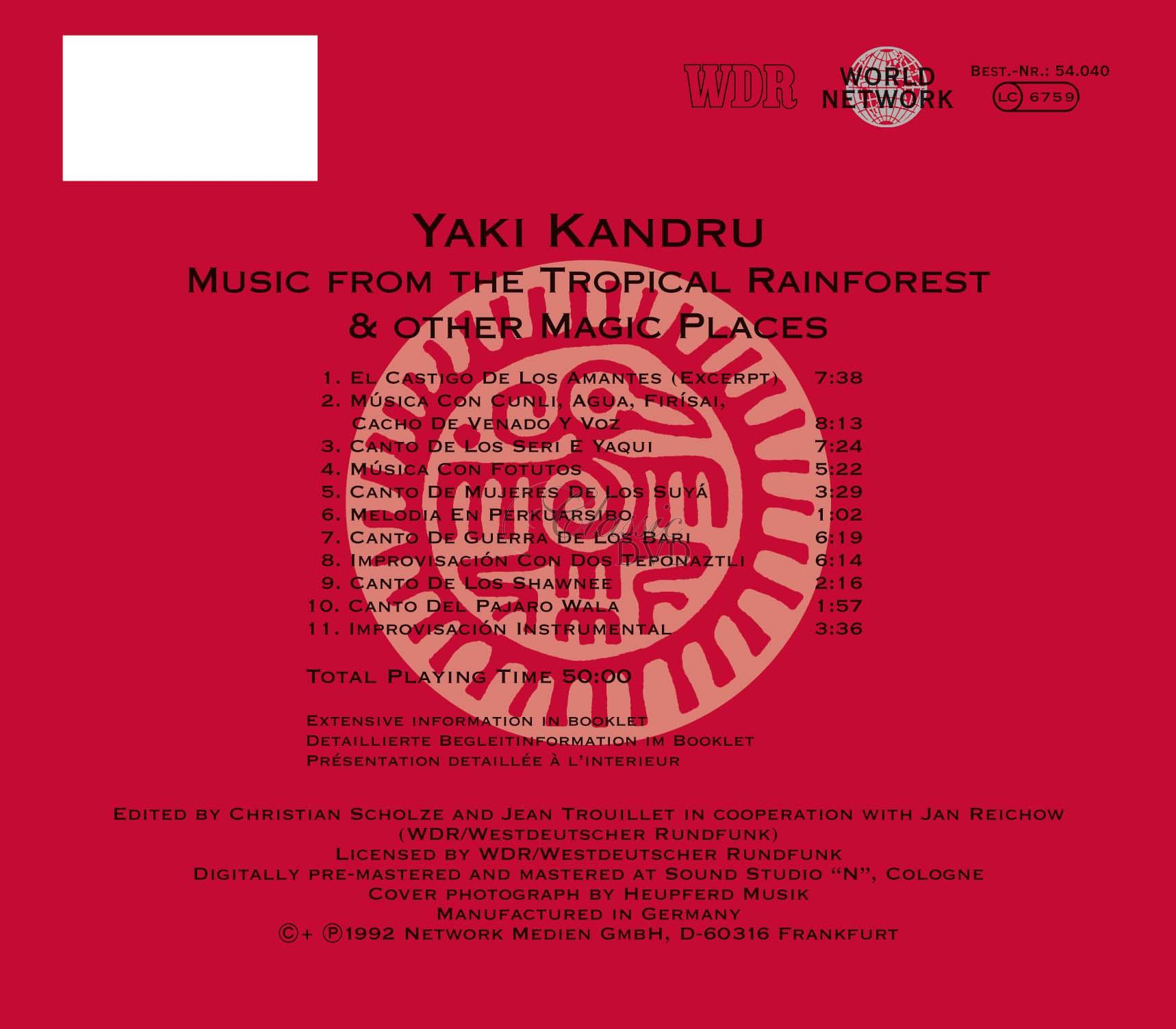 Yaki Kandru - Colombia: Music From The Tropical Rainforest & Other Magic Places (CD)