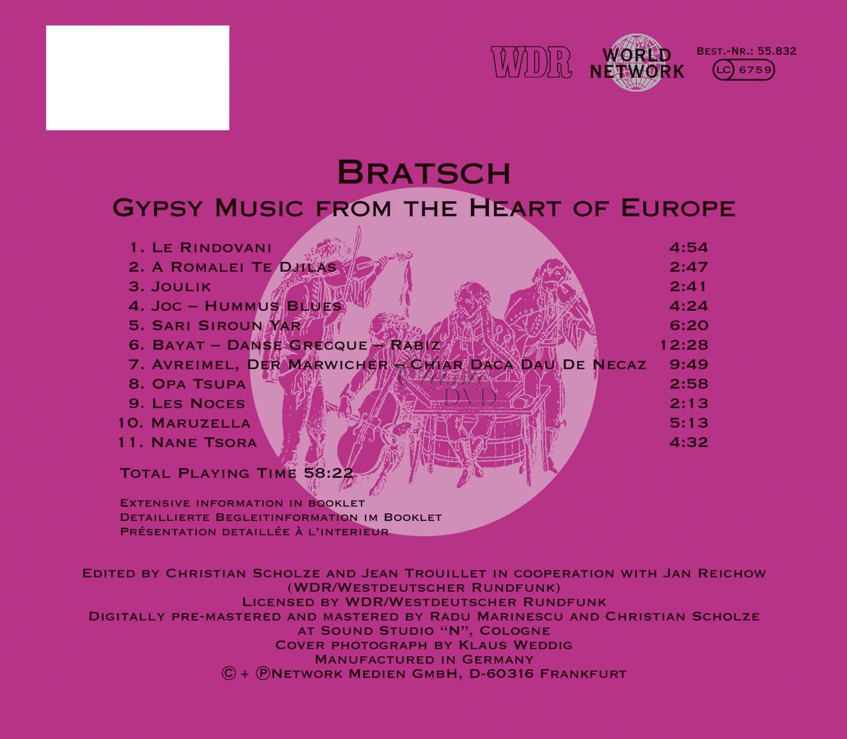 Bratsch - Gypsy Music From The Heart Of Europe (CD)