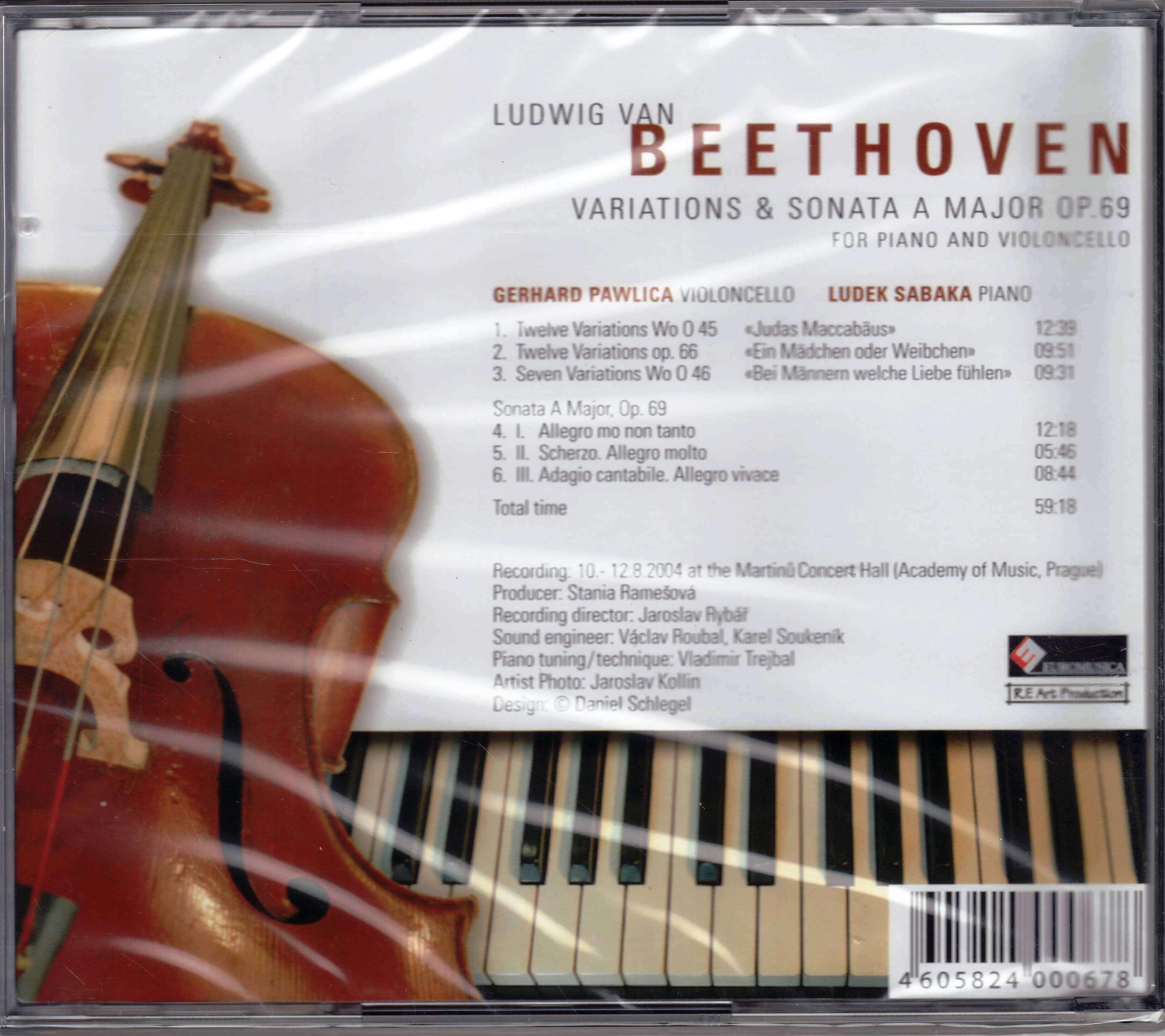 BEETHOVEN Variations & Sonata A Major Op.69 (CD)