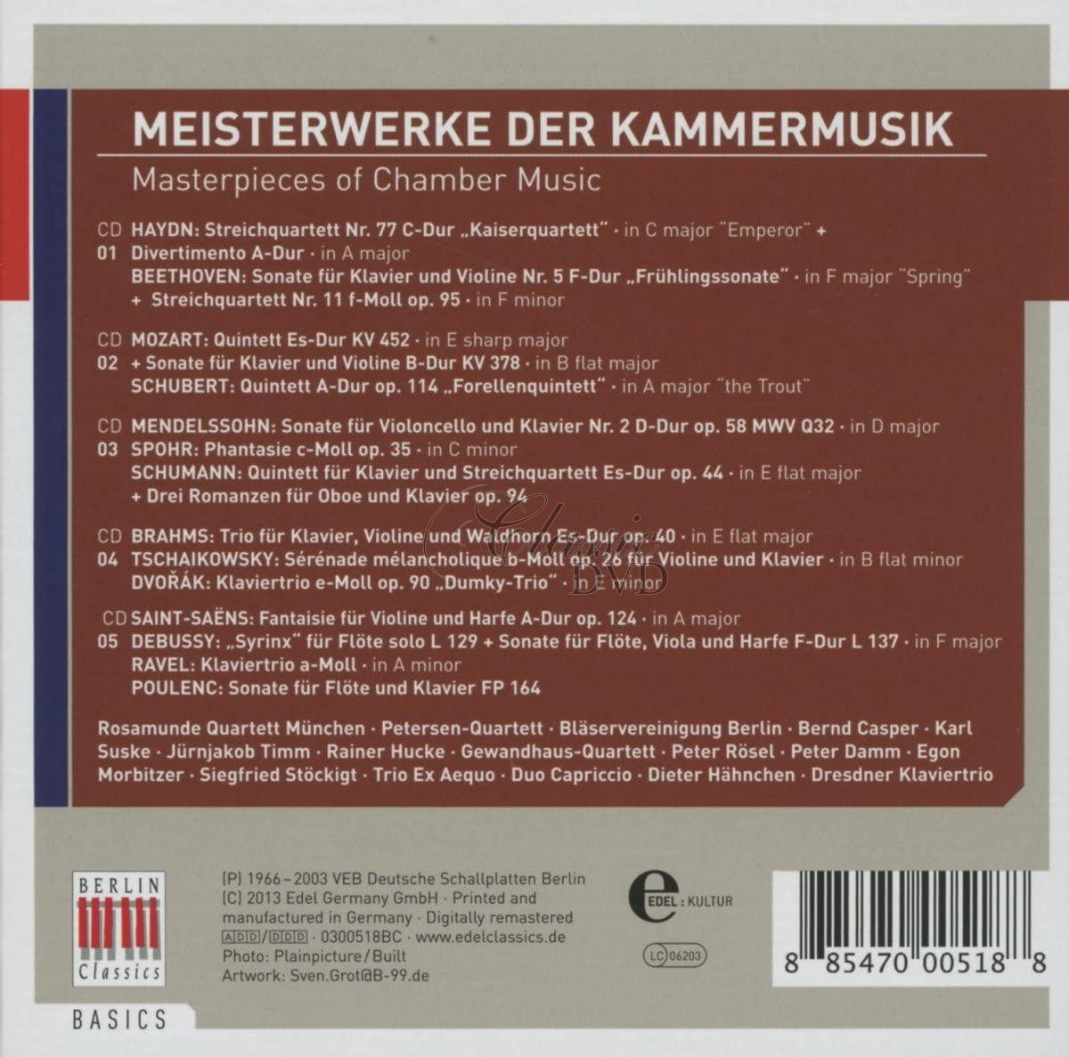 Meisterwerke der Kammermusik - Masterpieces Of Chamber Music (5CD)