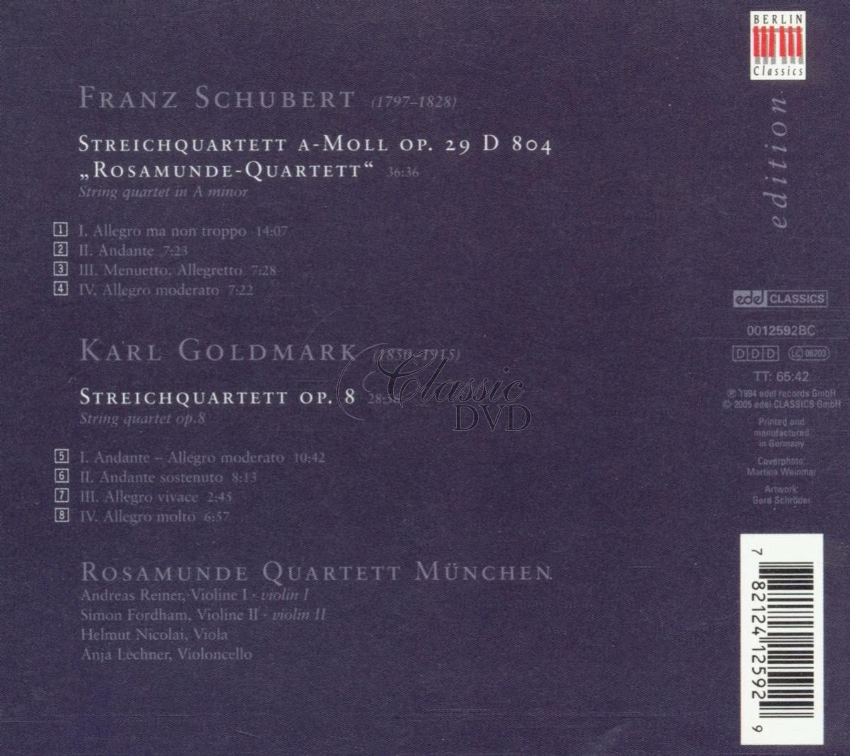 Schubert / Goldmark - String Quartets (CD)