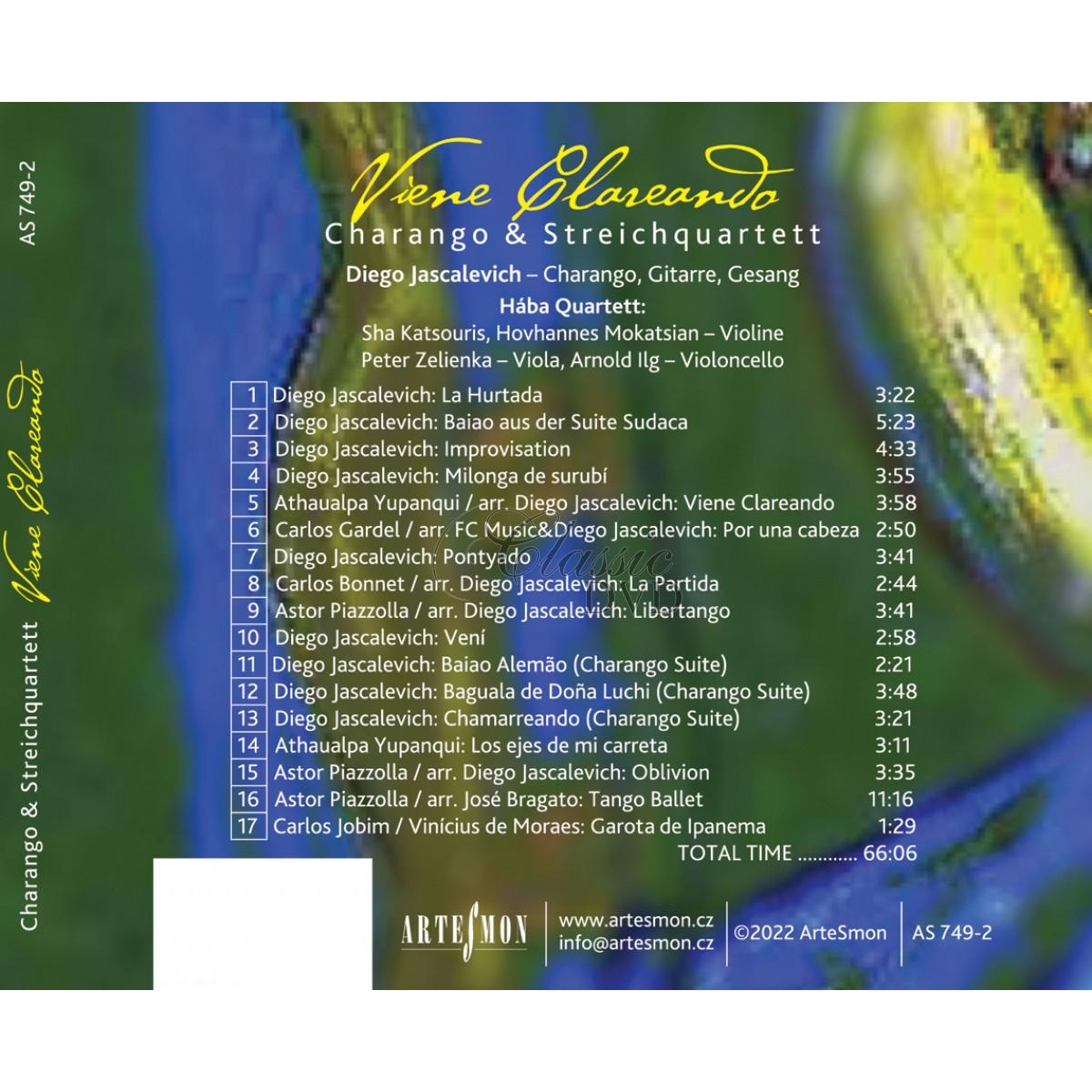 VIENE CLAREANDO Charango & Streichquartett (CD)