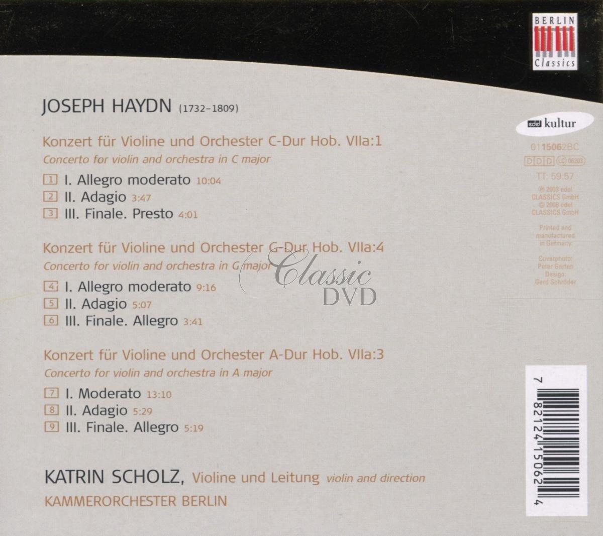 Joseph Haydn: Violinkonzerte H7a Nr.1,3,4 (CD)