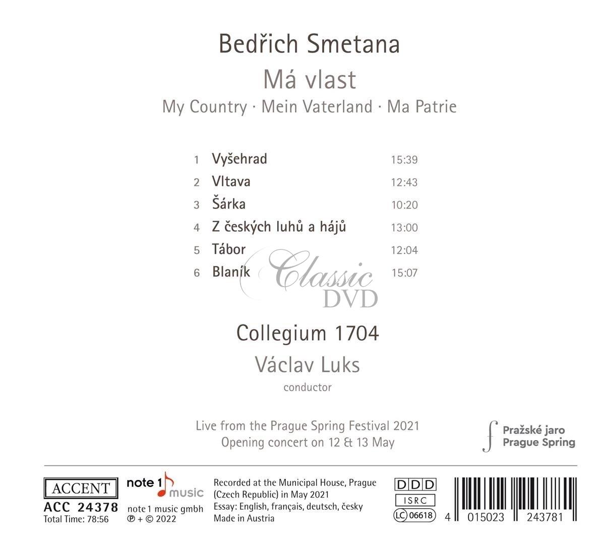 SMETANA Má Vlast / My Country (CD)