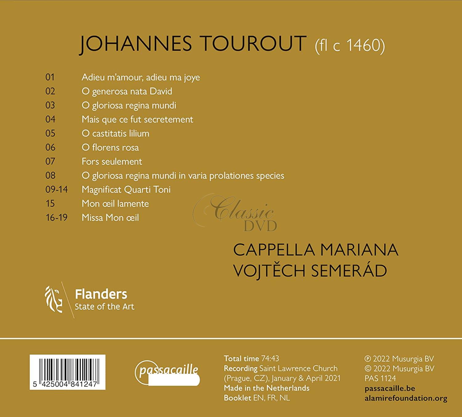 Johannes Tourout - Portrait of an Imperial Cantor (CD)
