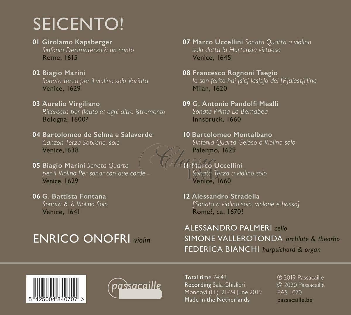 Seicento! - The virtuoso early Italian violin (CD)