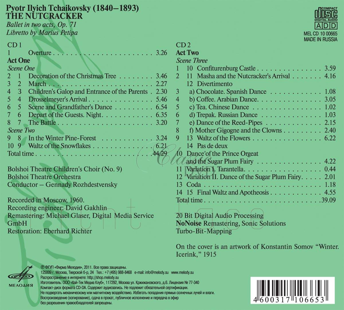 TCHAIKOVSKY The Nutcracker - Louskáček (2CD)