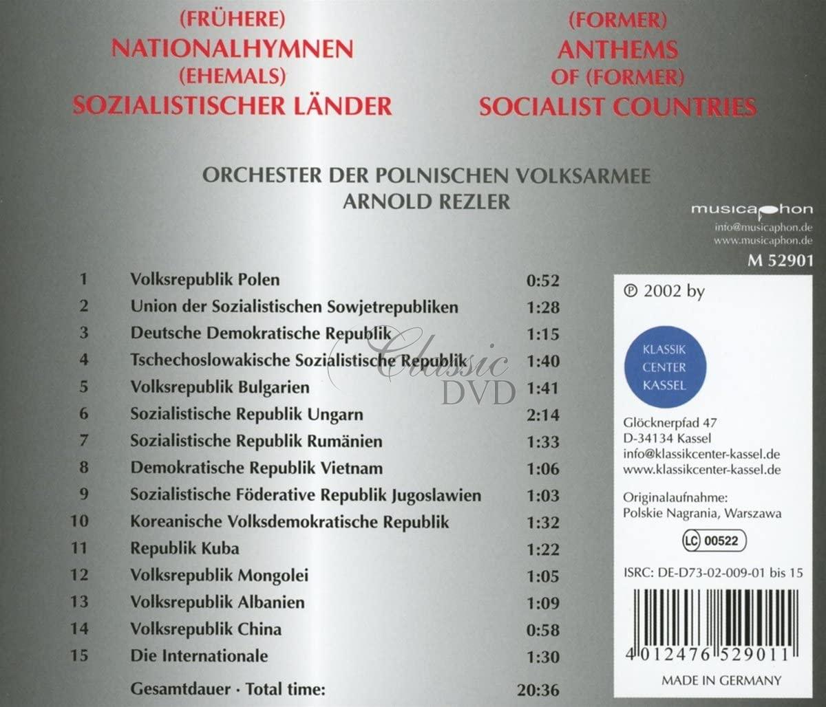 National Anthems Of Former Socialist Countries (CD)