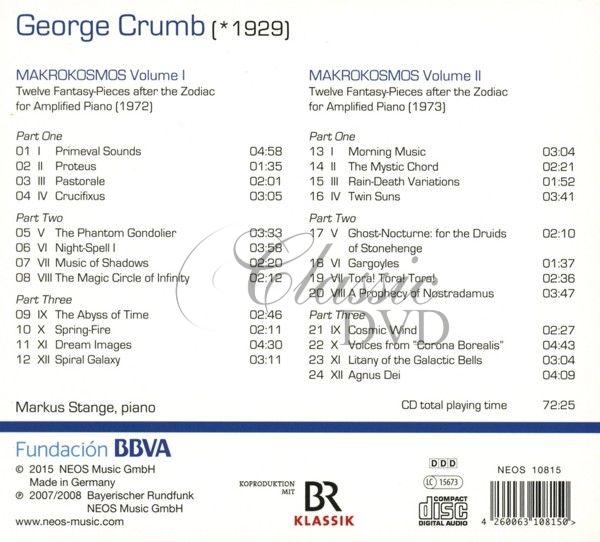 George Crumb MAKROKOSMOS I & II (CD)