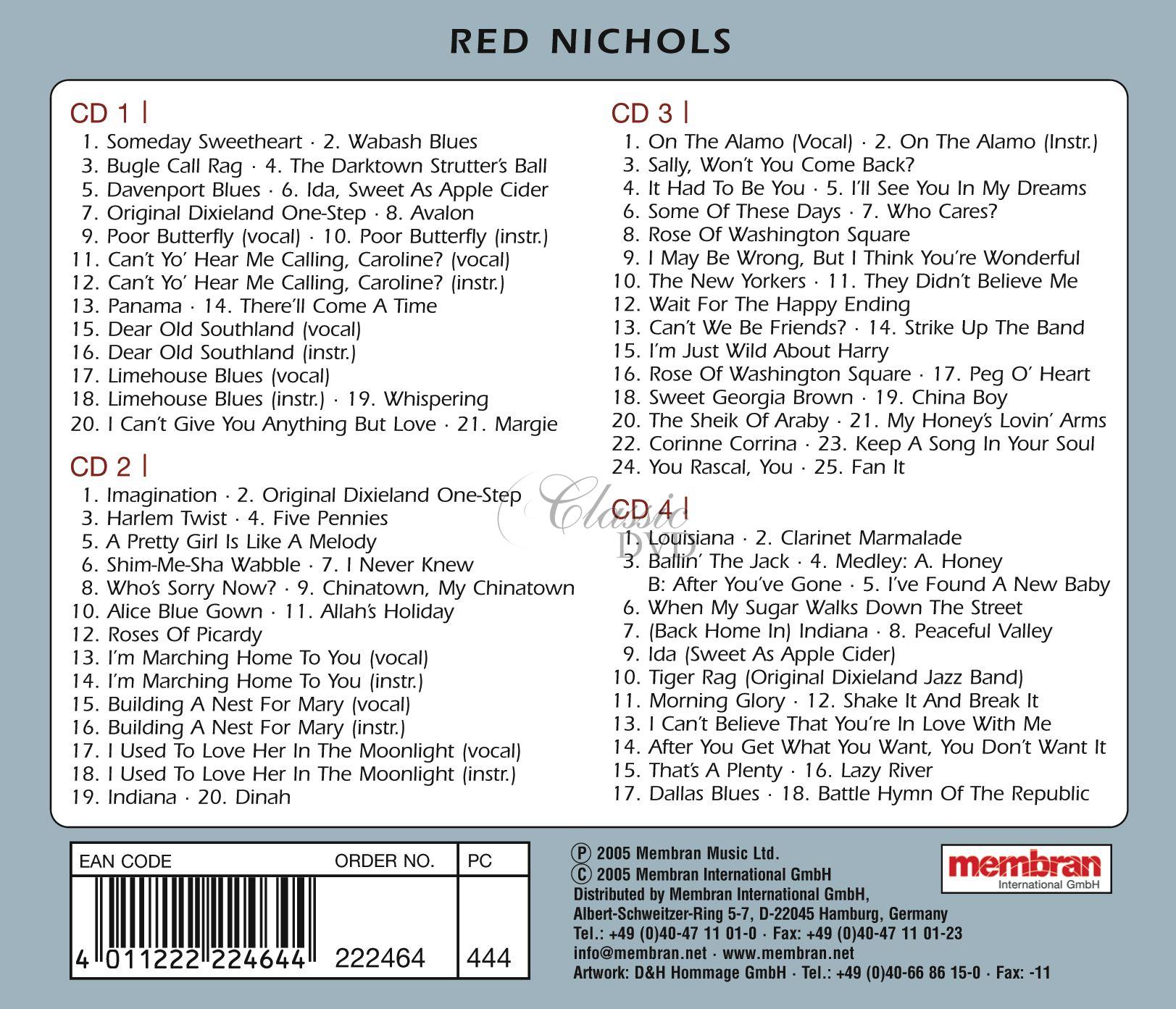 Red Nichols - Quadromania (4CD)
