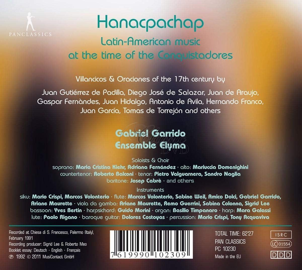 Hanacpachap: Latin-American music at the time of the Conquistadores (CD)