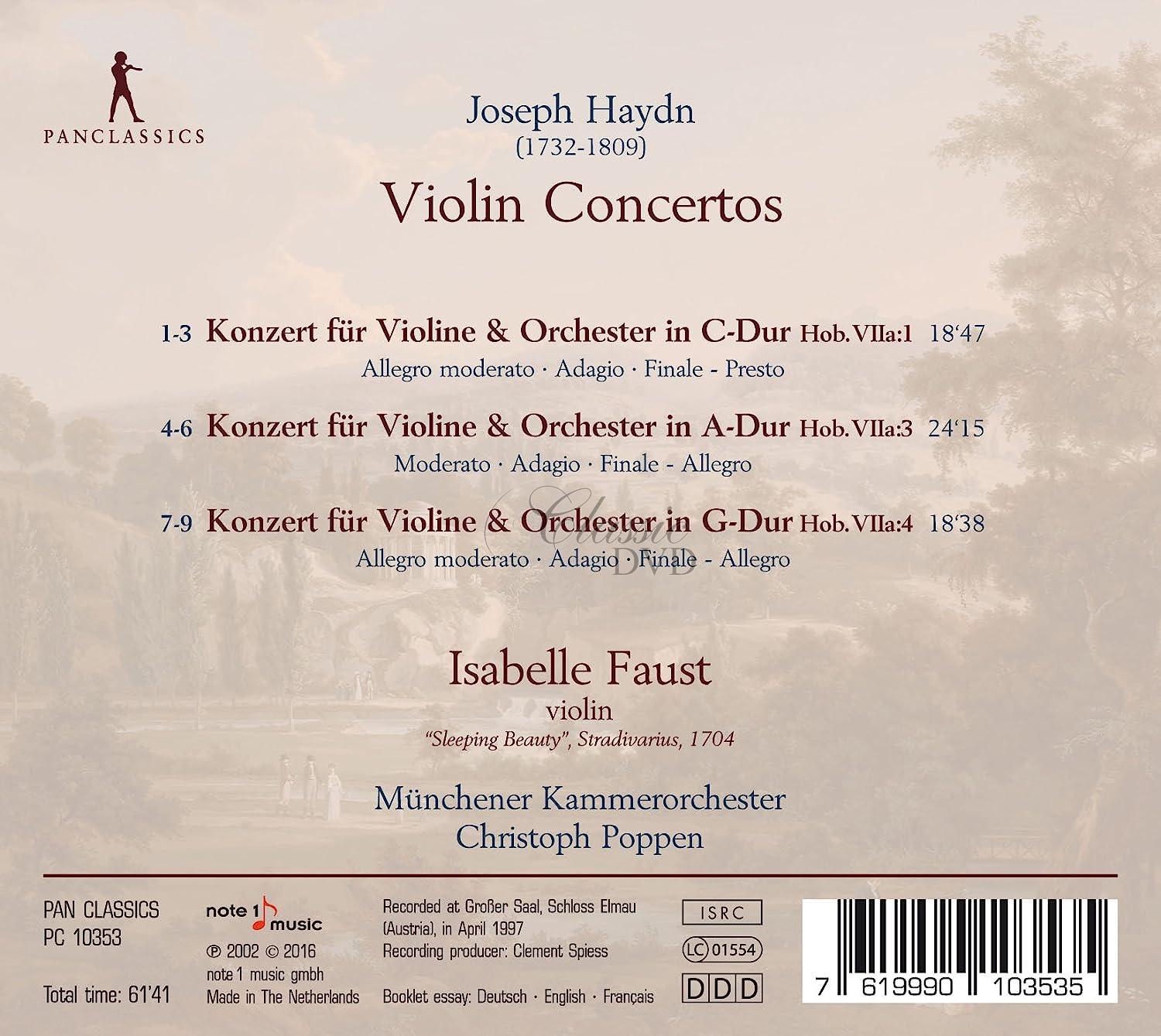 Joseph Haydn - Violin Concertos Hob. VIIa:1, 3 & 4 (CD)
