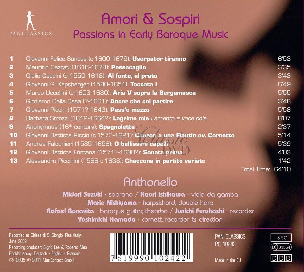 Amori & Sospiri - Passions in Early Baroque Music (CD)