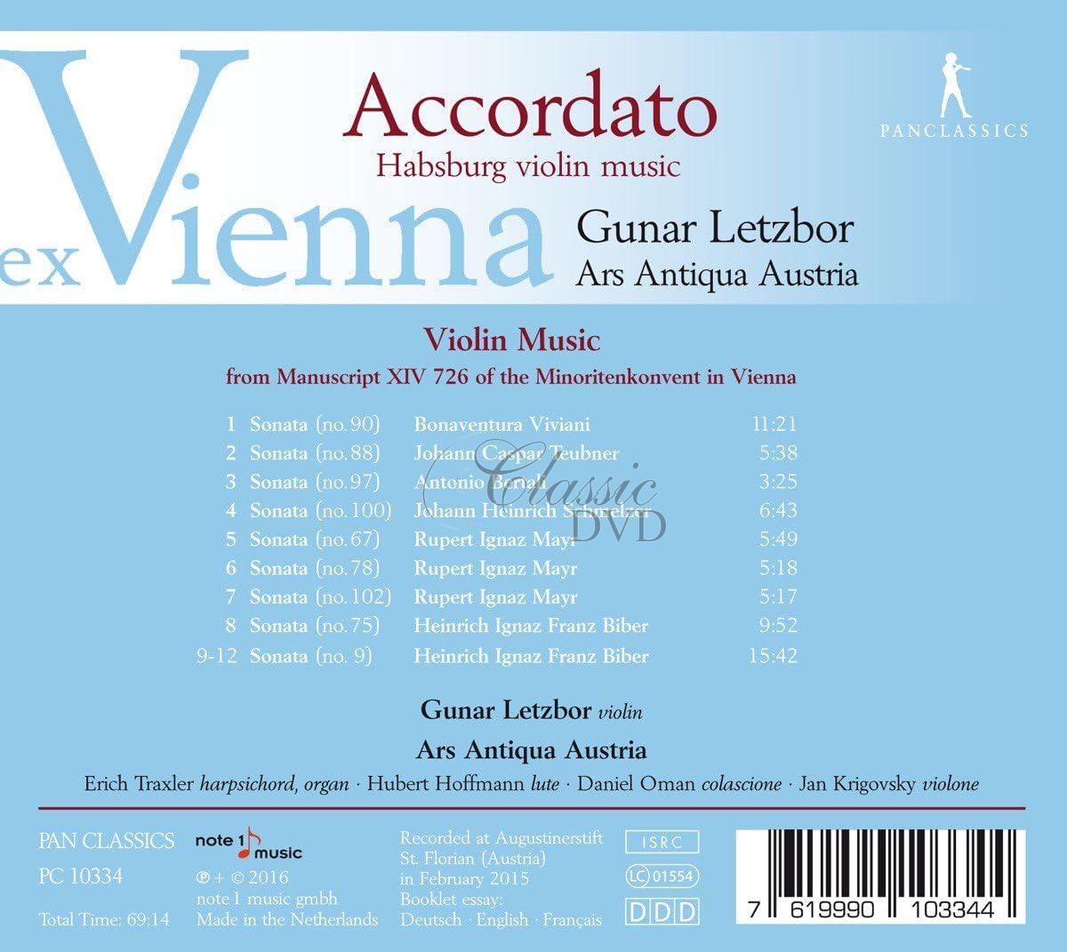 Accordato - Ex Vienna - Habsburg Violin Music (CD)