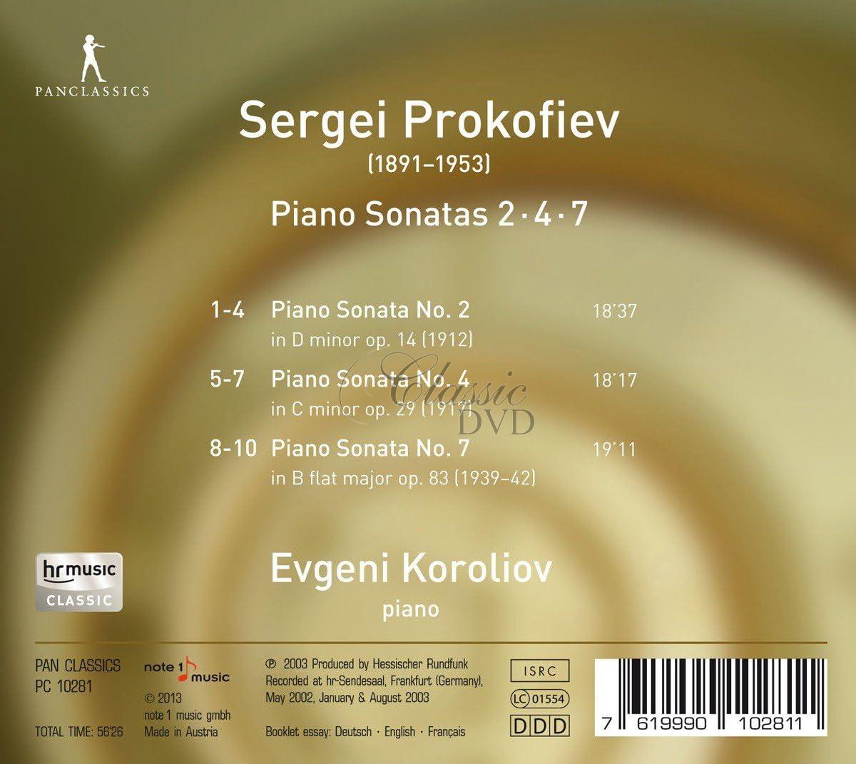 Sergei Prokofiev - Piano Sonatas Nos. 2, 4, 7 (CD)