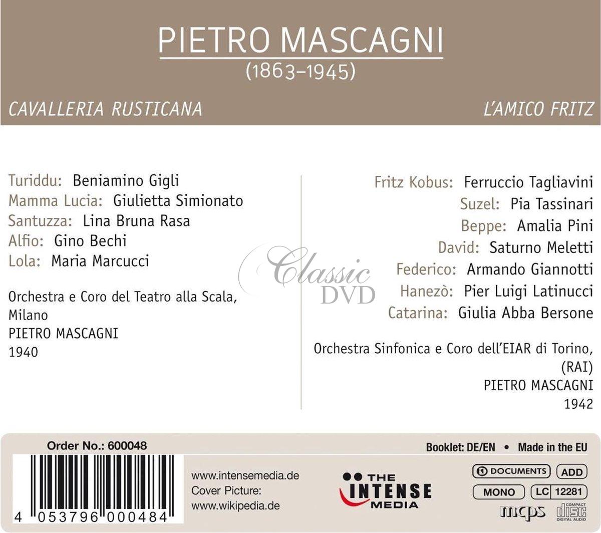 Pietro Mascagni: Mascagni counducts His Greatest Operas - Cavalleria Rusticana, L'amico Fritz (4CD)