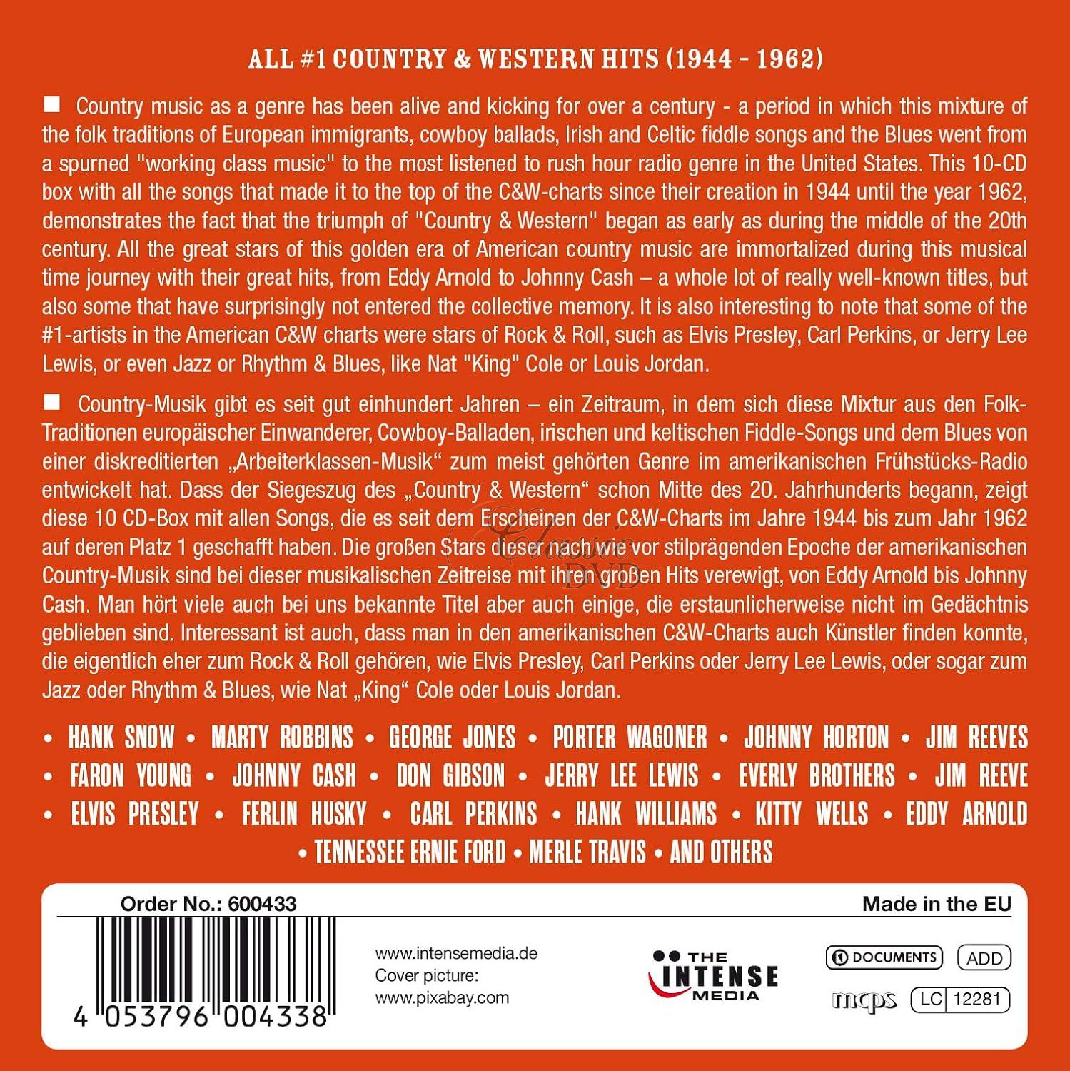 Country & Western - 200 No.1 Hits (10CD)