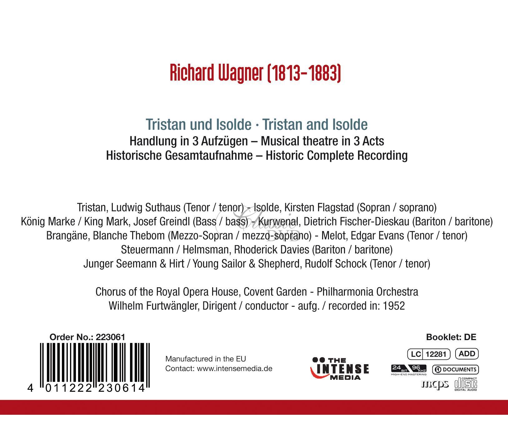 Richard Wagner: Tristan und Isolde opera 1952 (4CD)