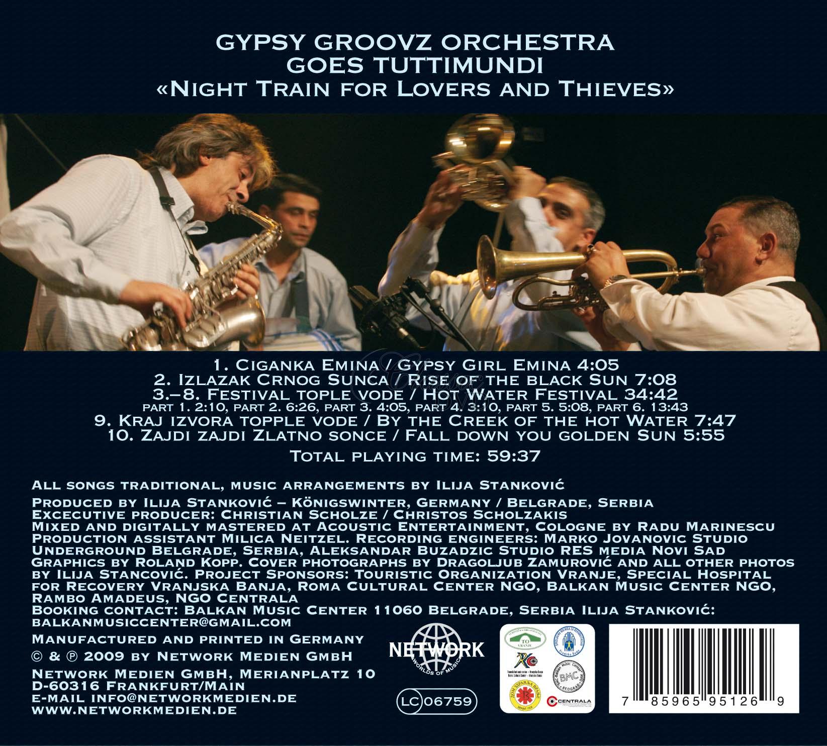 Gypsy Groovz Orchestra Goes Tuttimundi - Night Train For Lovers And Thieves (CD)