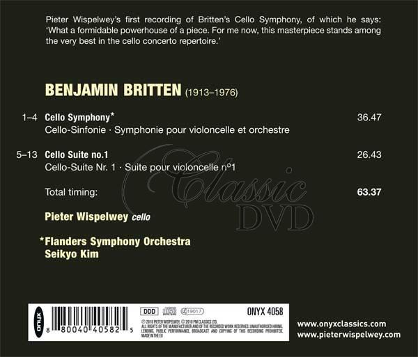Benjamin Britten: Cello Symphony, Cello Suite No.1 (CD)