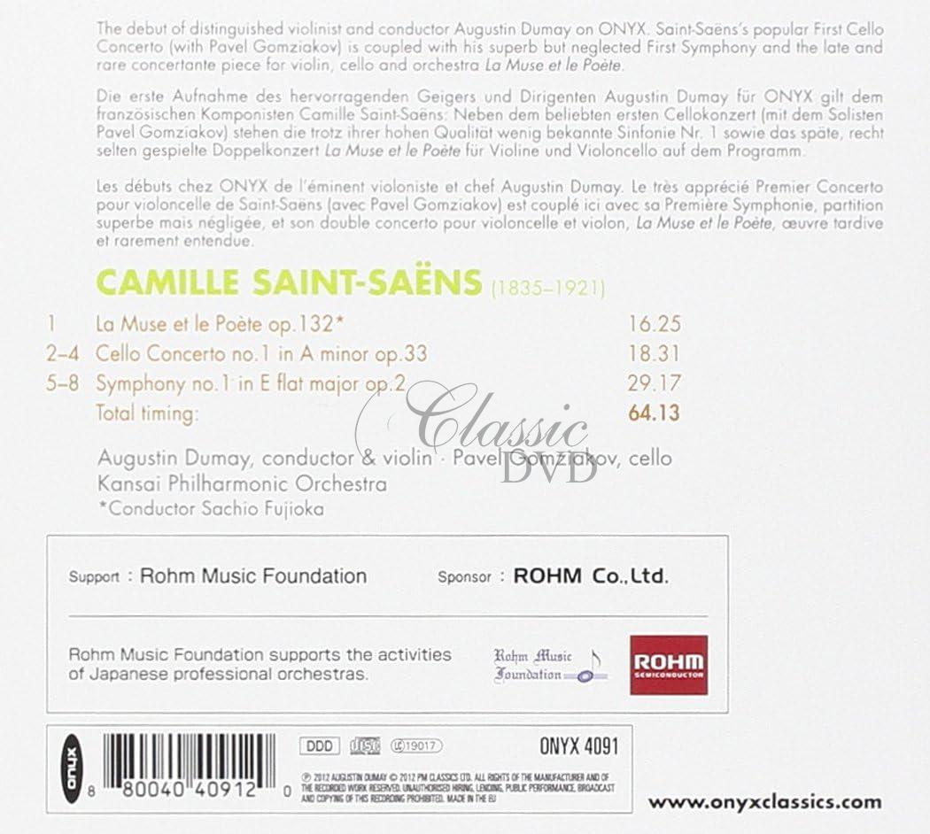 Saint-Saens: La Muse et la Poete; Cello Concerto (CD)