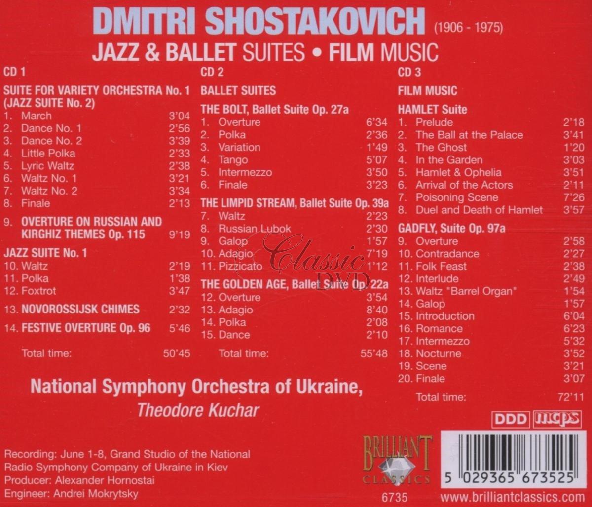 Shostakovich: Jazz & Ballet Suites, Film Music / Šostakovič Dimitrij (3CD)
