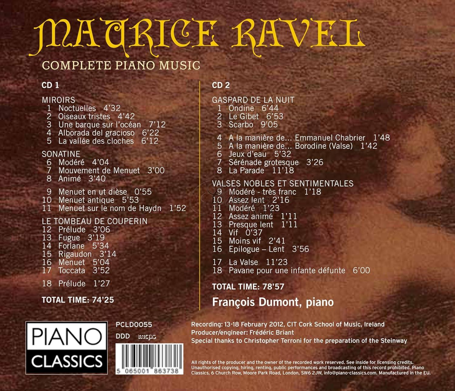 Maurice Ravel: Complete Piano Music (2CD)