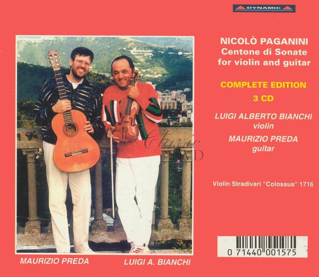 PAGANINI Centone Di Sonate for Violin & Guitar - COMPLETE EDITION (3CD)