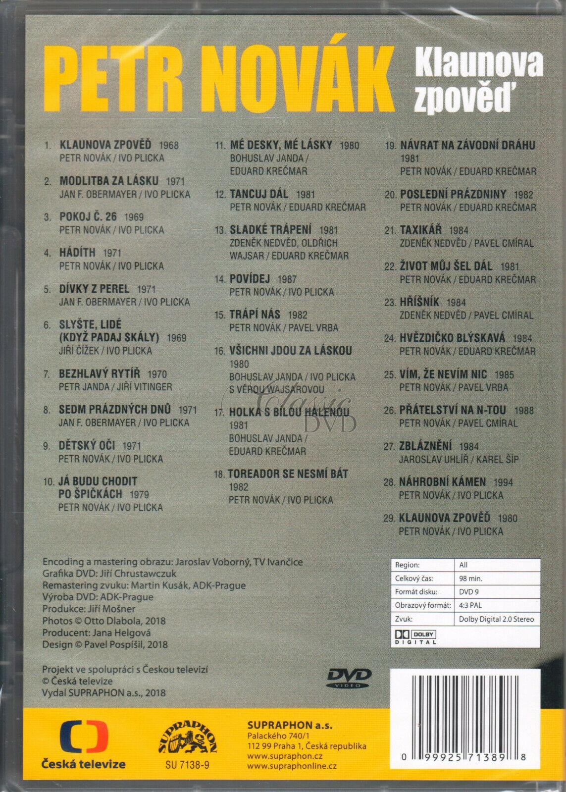 Petr Novák : Klaunova zpověď (DVD)