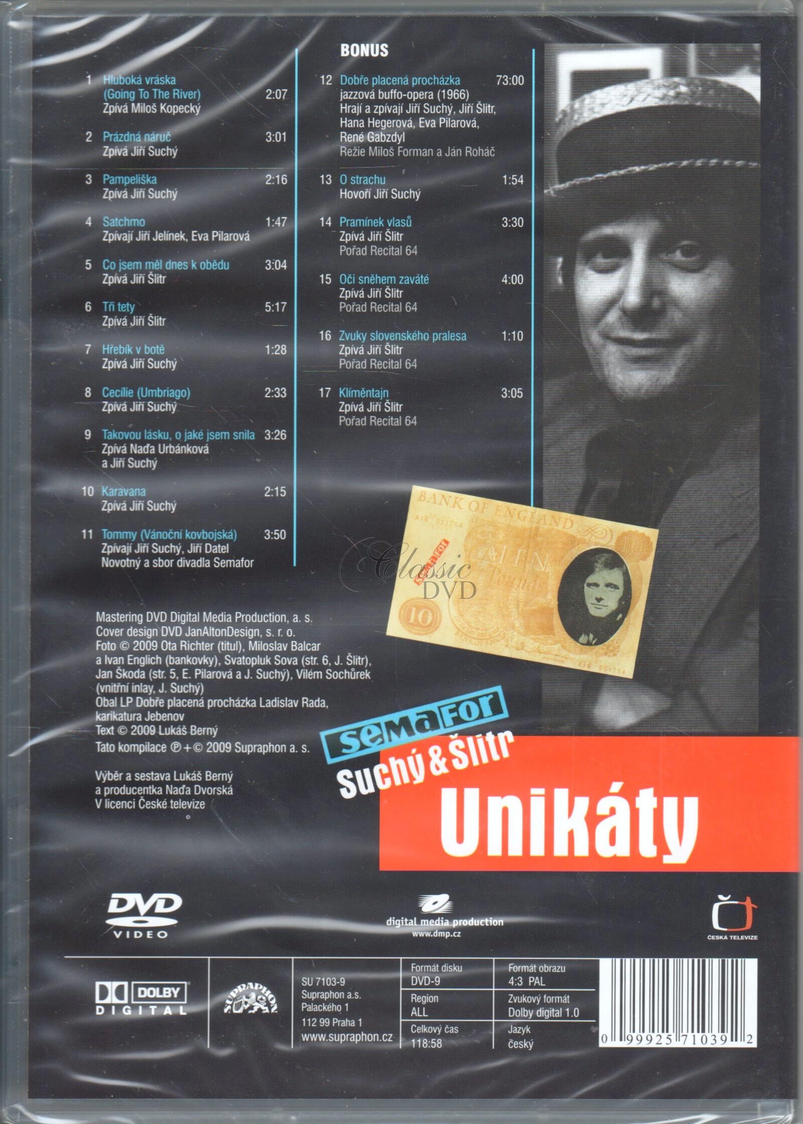 Semafor : Unikáty + Dobře placená procházka 1966 (DVD)