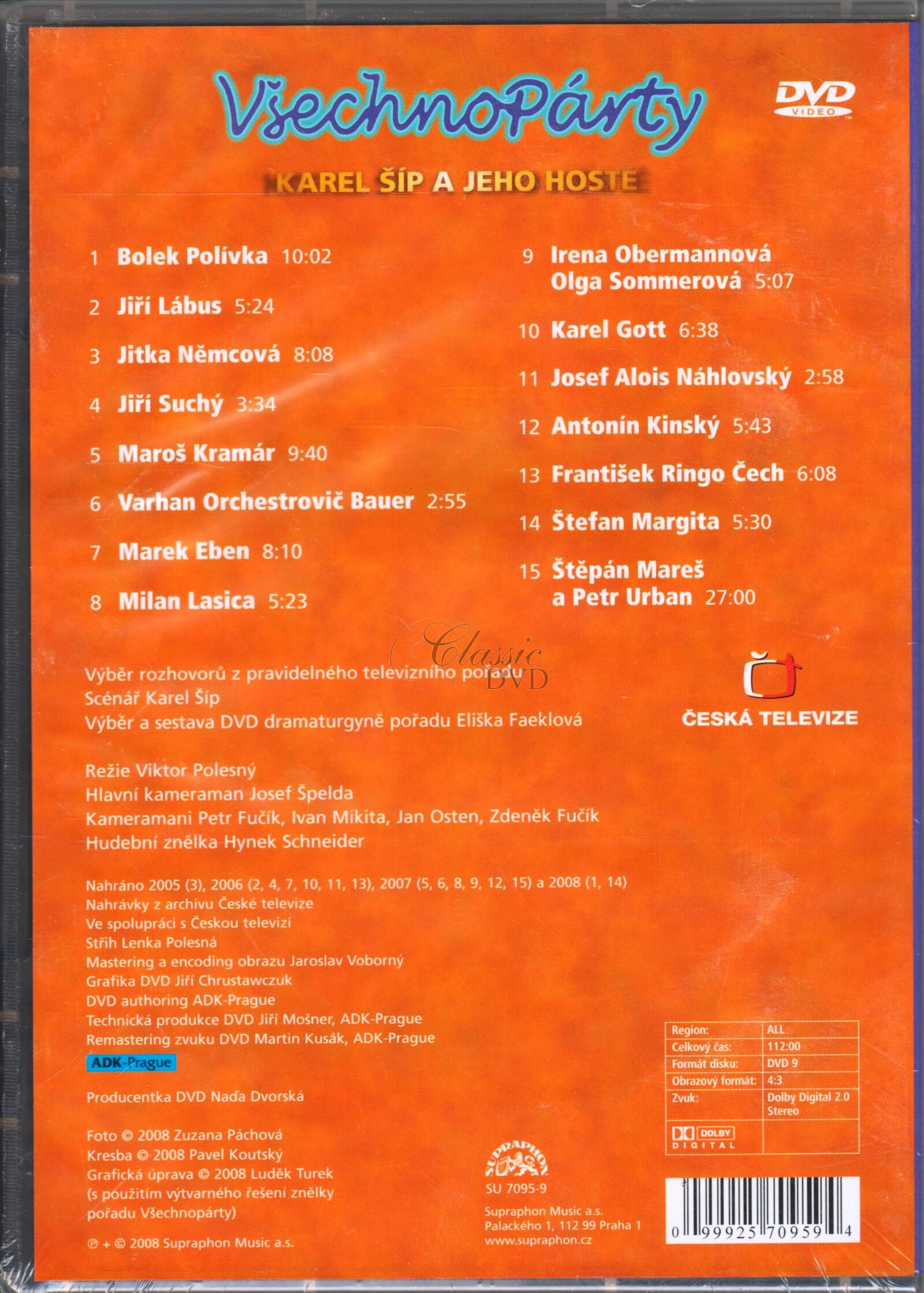 Karel Šíp : Všechnopárty (DVD)
