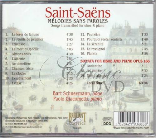 SAINT-SAËNS,C.: Mélodies Sans Paroles (CD)