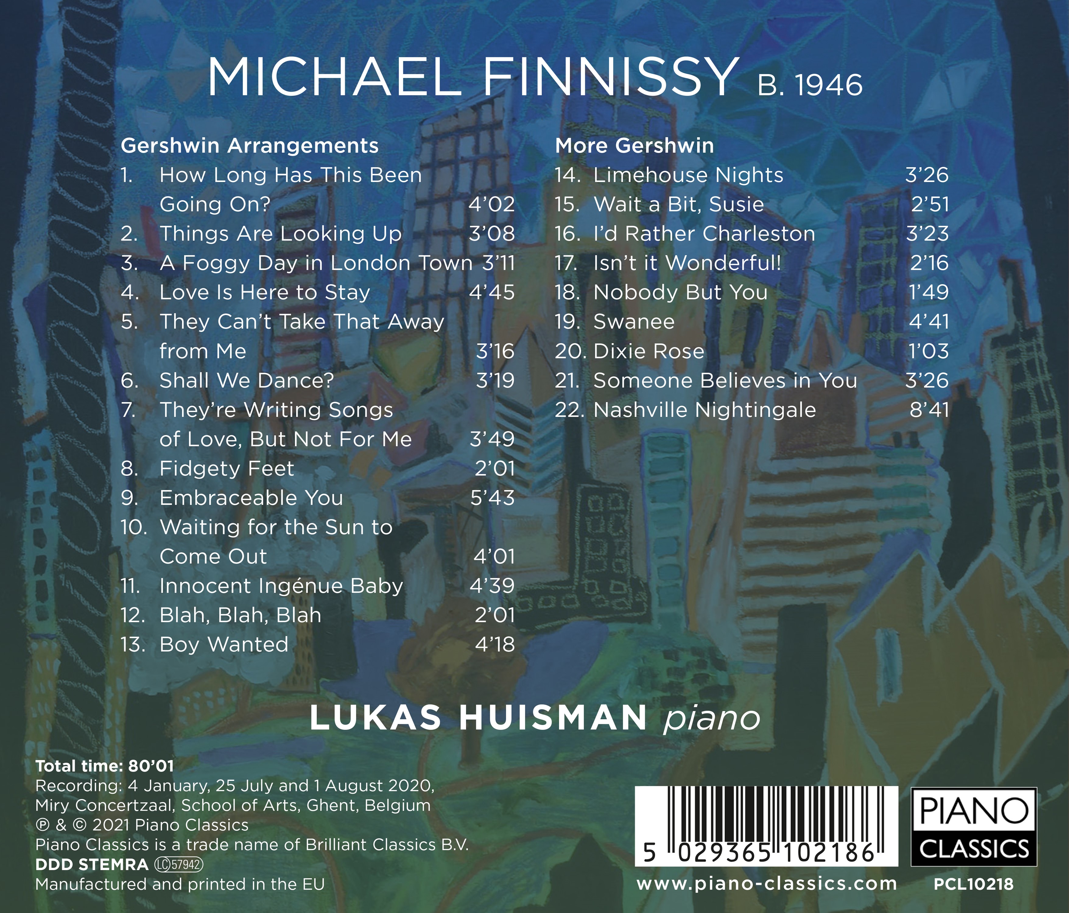 Michael Finnissy: Gershwin Arrangements, More Gershwin (CD)