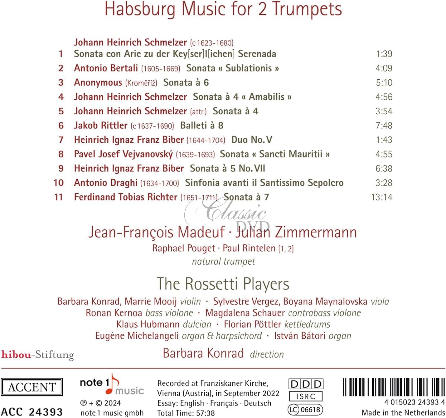 Habsburg Music for two Trumpets (CD)