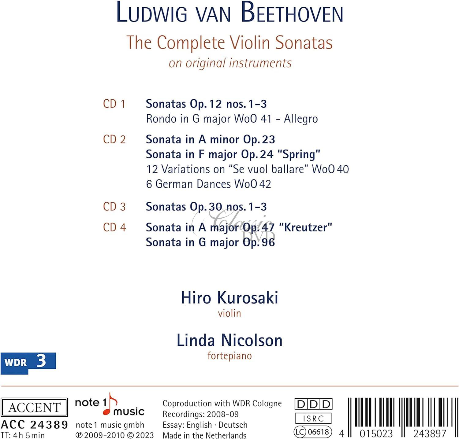 Beethoven: The Complete Violin Sonatas (4CD)