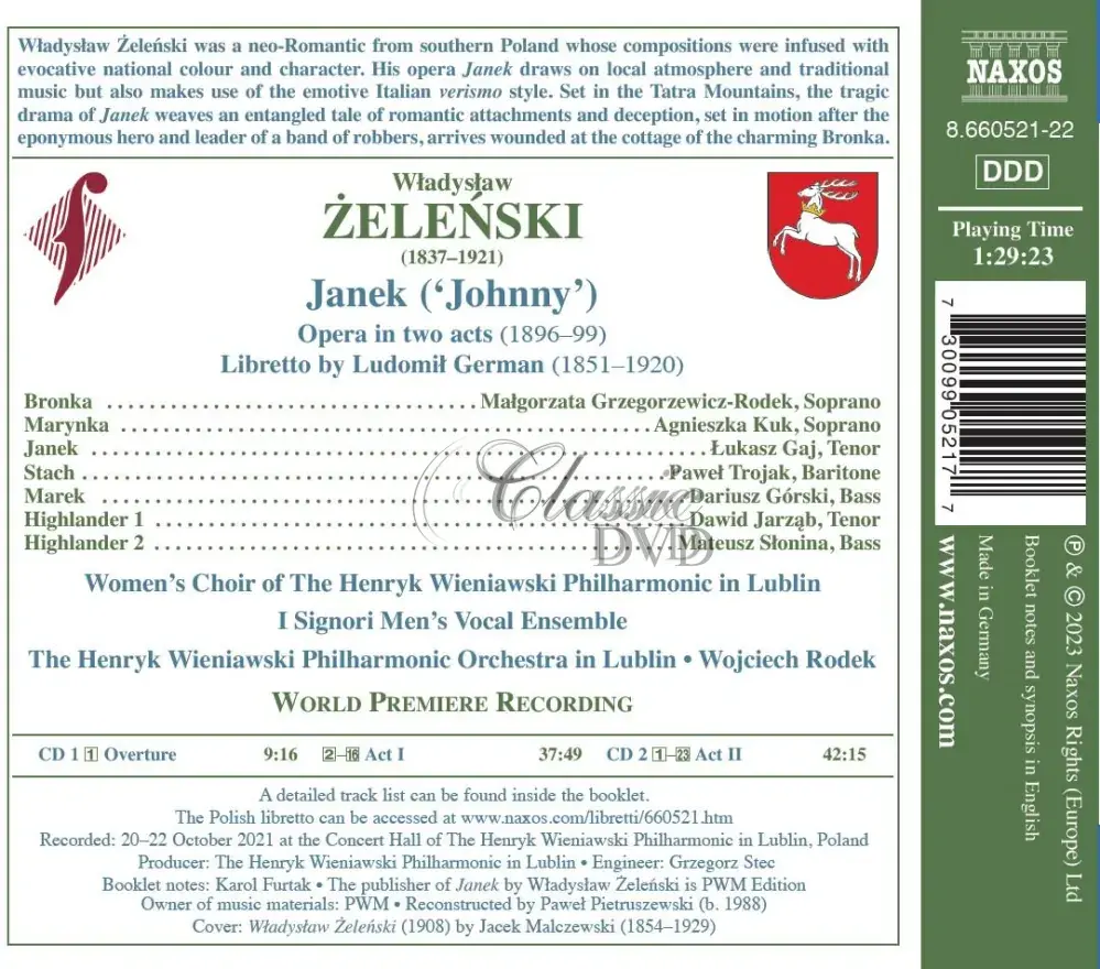 Władysław Żeleński: Janek opera (2CD)