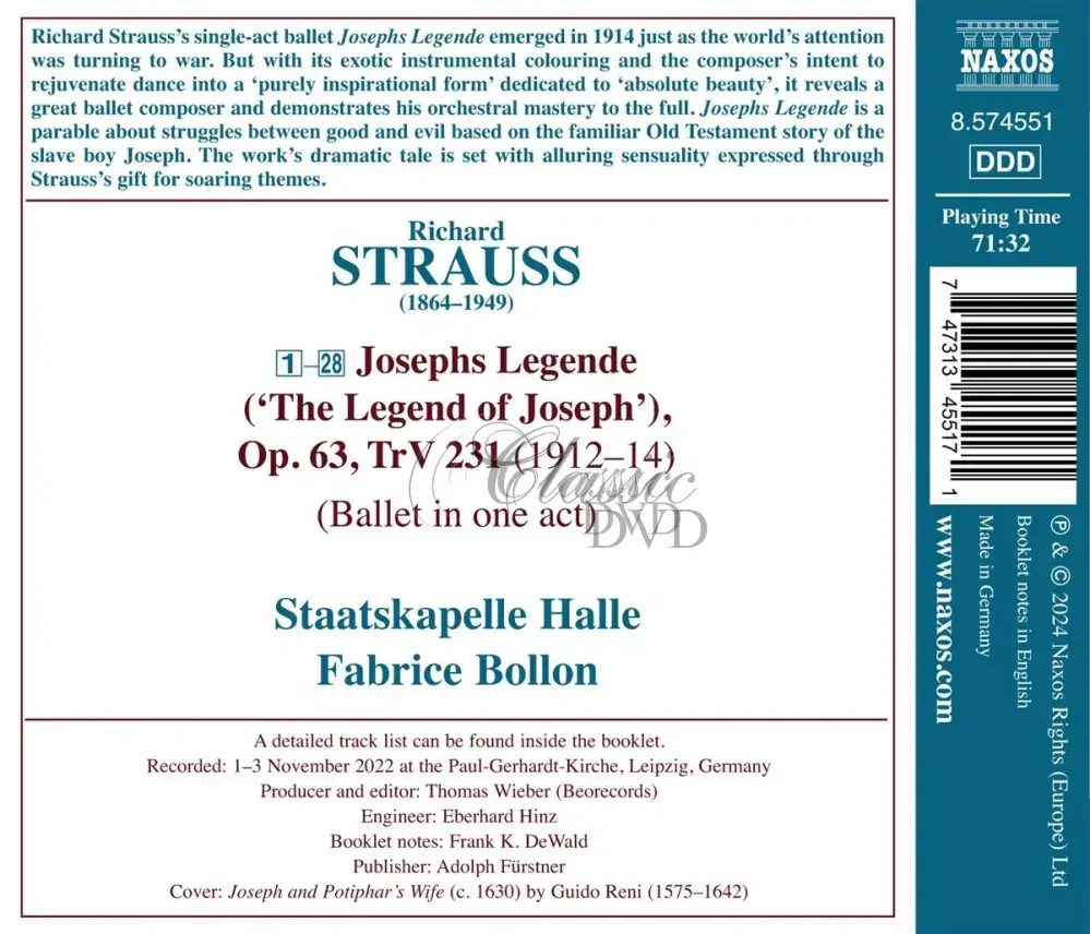 STRAUSS, R.: Josephslegende (CD)