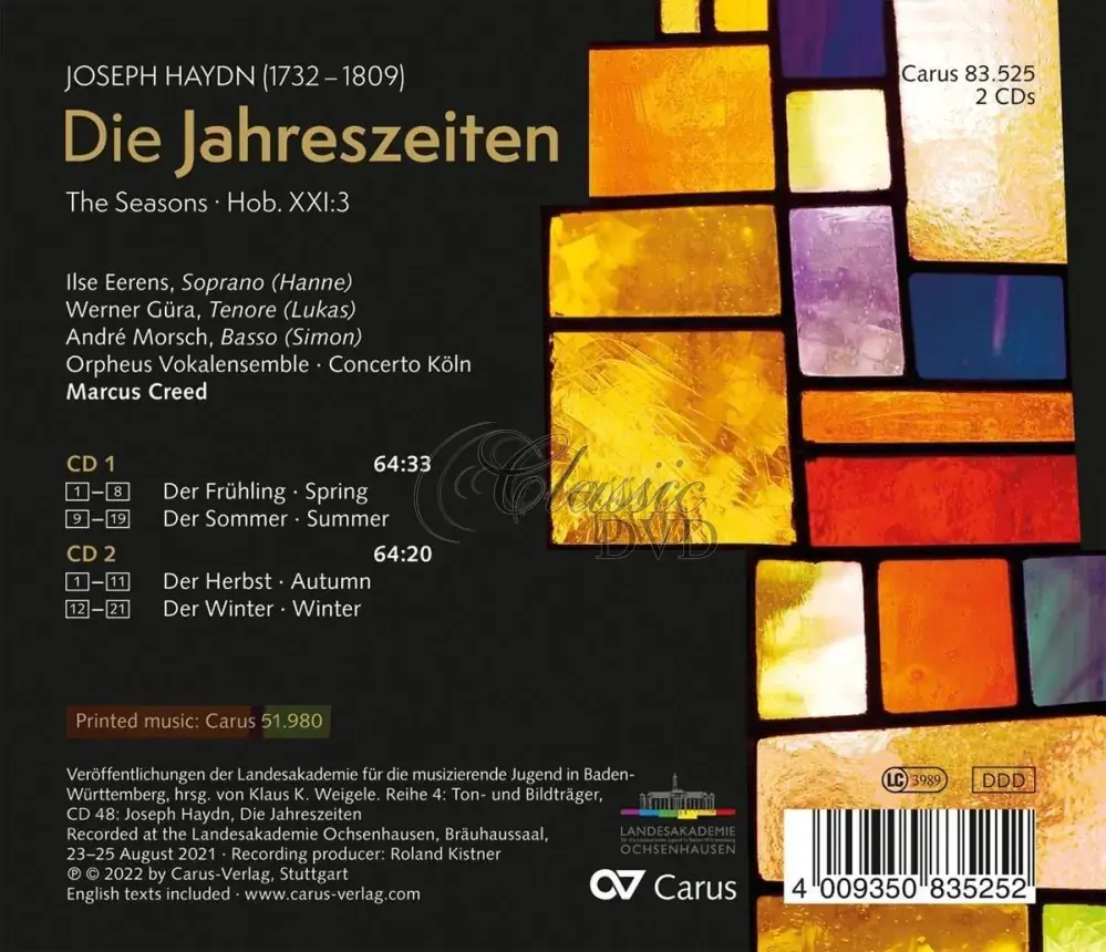 Joseph Haydn: Die Jahreszeiten (2CD)