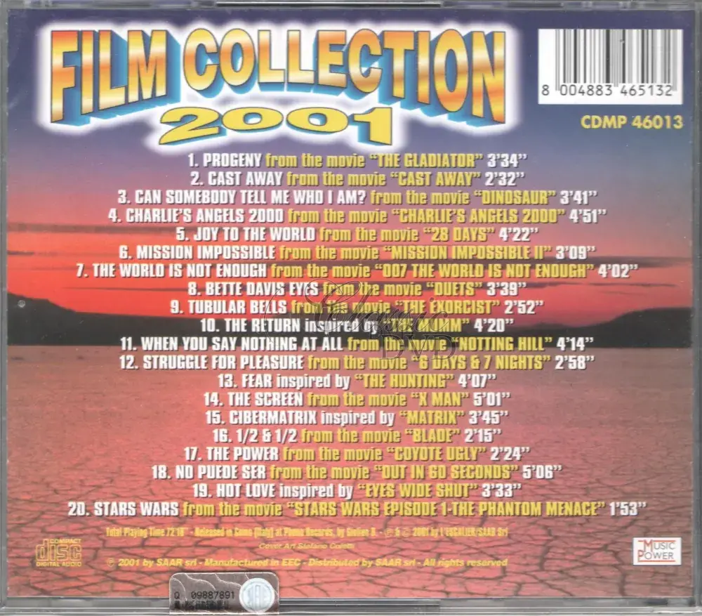 FILM COLLECTION 2001 (CD)