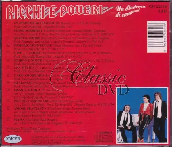 Ricchi E Poveri: Un Diadema Di Canzoni (CD)