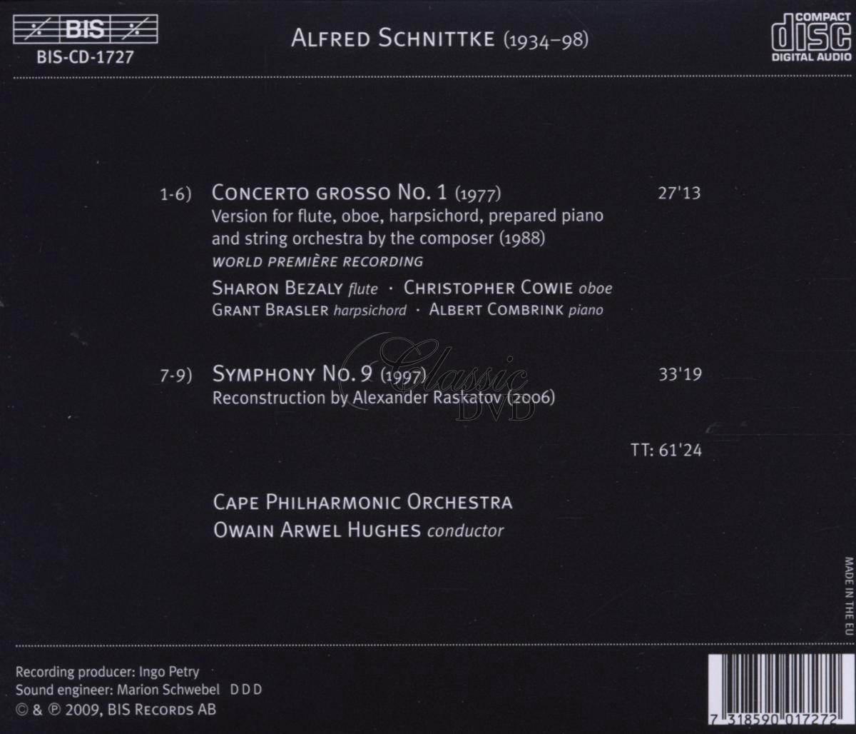 SCHNITTKE,A.: Concerto grosso No.1 & Symphony No.9 (CD)