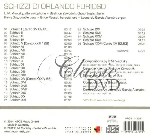 SCHIZZI DI ORLANDO FURIOSO (CD)