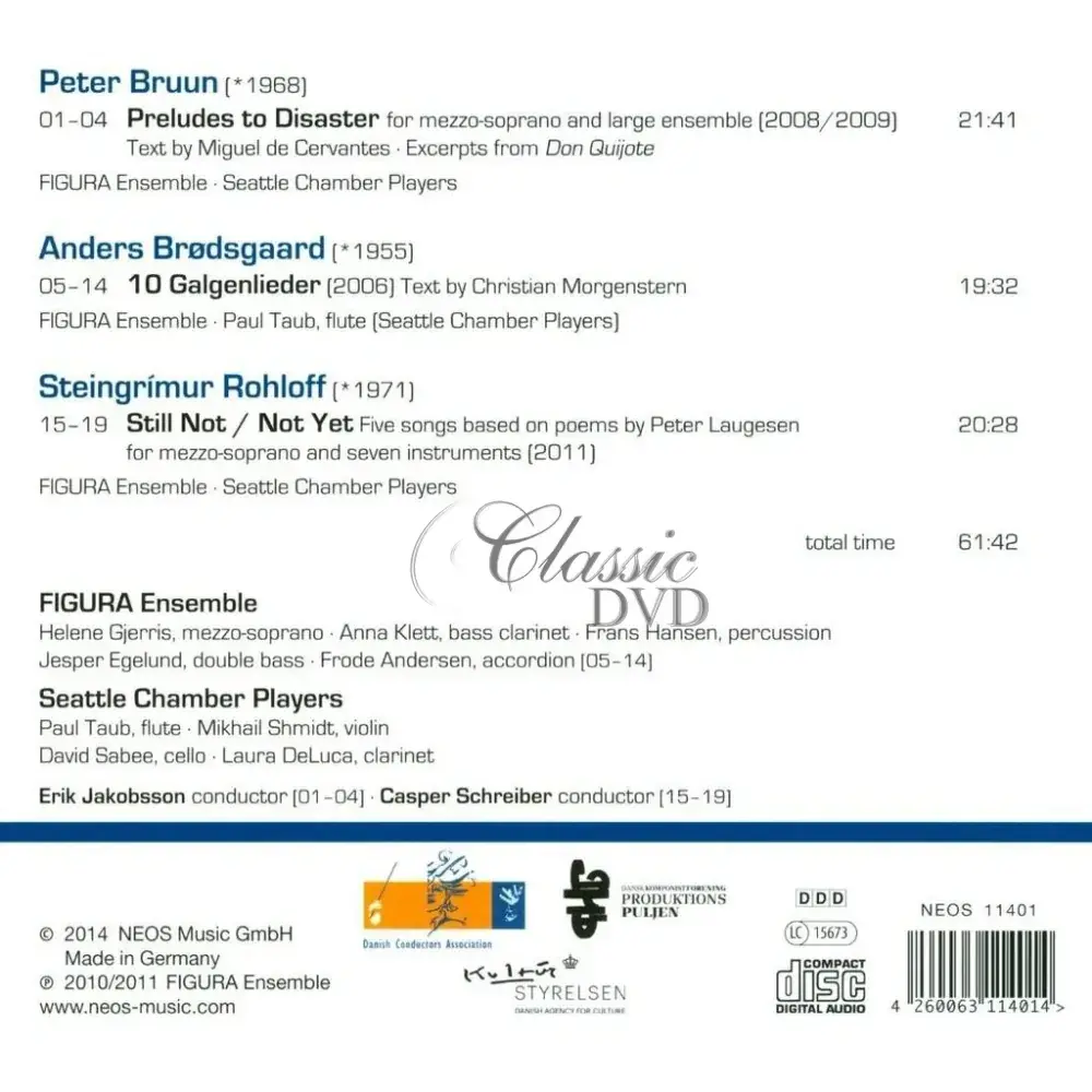 Peter Bruun, Anders Brødsgaard, Steingrímur Rohloff: Preludes to Disaster (CD)
