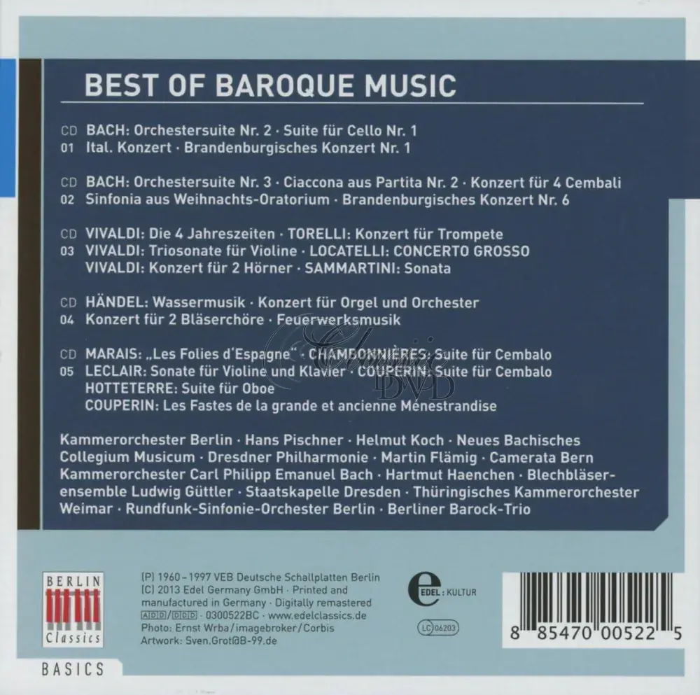 BEST OF BAROQUE MUSIC (5CD)