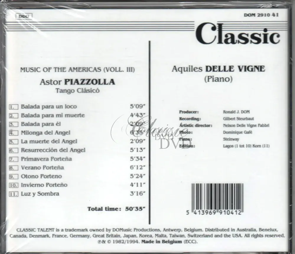 Astor Piazzolla: Tango Clasico - Tangos & Milonguas for piano (CD)