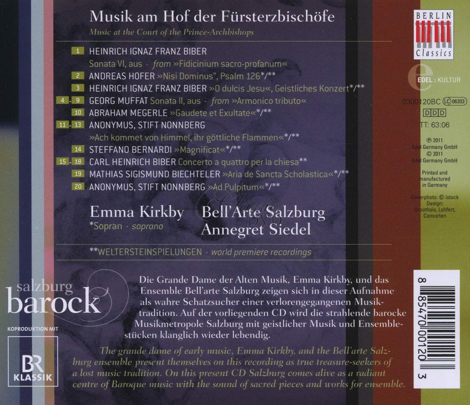 Salzburg Barock - Musik am Hof der Fürsterzbischöfe (CD)
