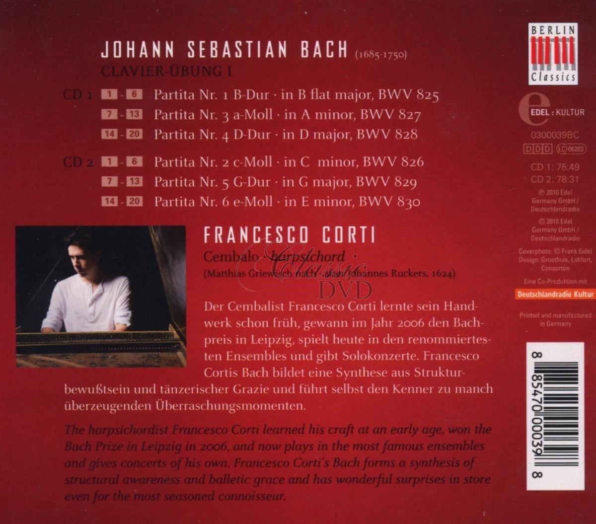 Johann Sebastian Bach: Partiten BWV 825-830. Francesco Corti (2CD)